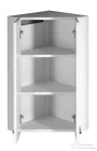 AQUALINE ZOJA/KERAMIA FRESH felső sarokszekrény, 35x76x35cm, fehér 50331