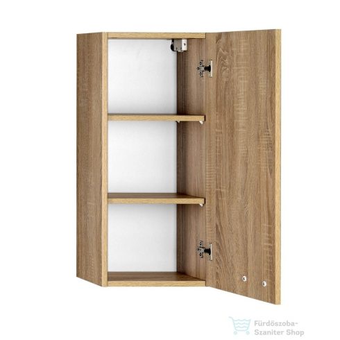 AQUALINE ZOJA/KERAMIA FRESH felső szekrény, 35x76x23cm, bal platina tölgy 50336