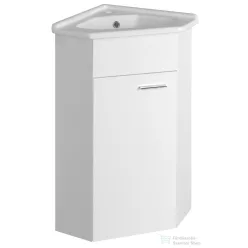   AQUALINE ZOJA sarok mosdótartószekrény, 39x74x39cm, fehér (50345)