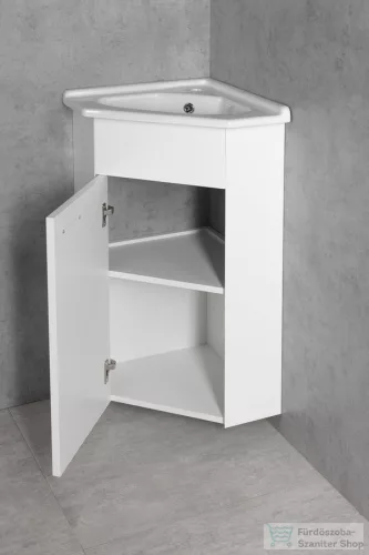 AQUALINE ZOJA sarok mosdótartószekrény, 39x74x39cm, fehér (50345)