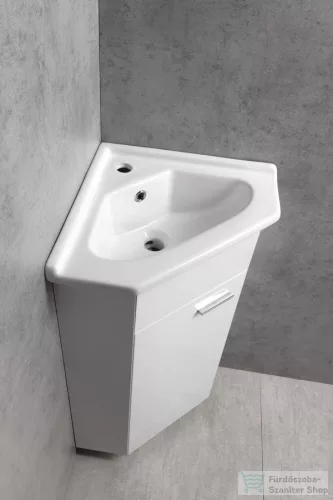 AQUALINE ZOJA sarok mosdótartószekrény, 39x74x39cm, fehér (50345)