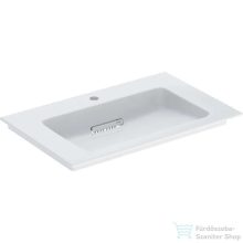   Geberit ONE 75x48 cm-es beépíthető mosdó túlfolyó nélkül,KeraTect mázzal,fehér 505.004.00.1