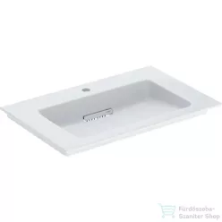   Geberit ONE 75x48 cm-es beépíthető mosdó túlfolyó nélkül,KeraTect mázzal,fehér 505.004.00.1
