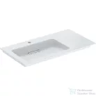 Geberit ONE 90x48 cm-es mosdó bal oldali csaplyukkal,túlfolyó nélkül,fényes fehér takarólappal,KeraTect mázzal,fehér 505.007.00.1