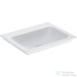   Geberit ONE 60x48 cm-es beépíthető mosdó csaplyuk-és túlfolyó nélkül,KeraTect mázzal,fehér 505.011.01.1