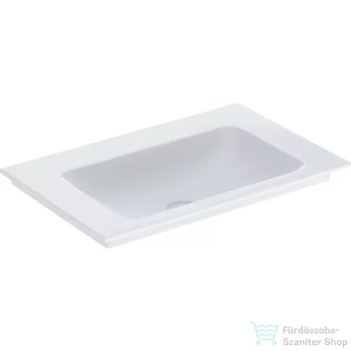 Geberit ONE 75x48 cm-es beépíthető mosdó csaplyuk-és túlfolyó nélkül,KeraTect mázzal,fehér 505.011.01.2