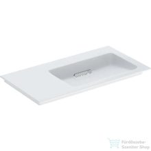   Geberit ONE 90x48 cm-es mosdó csaplyuk nélkül,túlfolyó nélkül,fényes fehér takarólappal,KeraTect mázzal,fehér 505.013.00.1