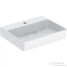 Geberit ONE 50x41 cm-es mosdó túlfolyó nélkül,KeraTect mázzal,fényes fehér takarólappal,fehér  505.019.00.1