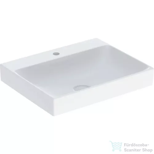 Geberit ONE 60x48 cm-es mosdó túlfolyó nélkül,KeraTect mázzal,fehér 505.020.01.1