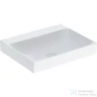 Geberit ONE 60x48 cm-es mosdó csaplyuk-és túlfolyó nélkül,KeraTect mázzal,fehér 505.021.01.1