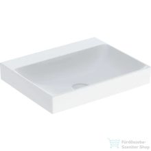   Geberit ONE 60x48 cm-es mosdó csaplyuk-és túlfolyó nélkül,KeraTect mázzal,fehér 505.021.01.1