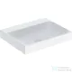 Geberit ONE 60x48 cm-es mosdó csaplyuk-és túlfolyó nélkül,KeraTect mázzal,fehér 505.021.01.1