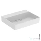 Geberit ONE 50x41 cm-es pultra ültethető mosdó csaplyuk-és túlfolyó nélkül,fényes fehér takarólappal,matt fehér 505.025.00.1