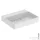 Geberit ONE 50x41 cm-es pultra ültethető mosdó csaplyuk-és túlfolyó nélkül,fényes fehér takarólappal,matt fehér 505.025.00.1