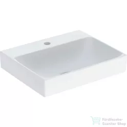   Geberit ONE 50x40 cm-es pultra ültethető mosdó túlfolyó nélkül,KeraTect mázzal,fehér 505.030.01.6