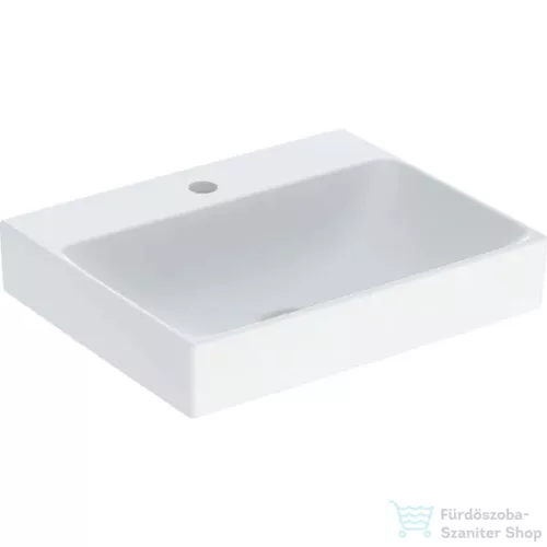 Geberit ONE 50x40 cm-es pultra ültethető mosdó túlfolyó nélkül,KeraTect mázzal,fehér 505.030.01.6