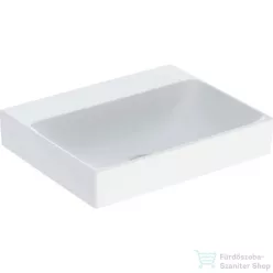   Geberit ONE 50x40 cm-es pultra ültethető mosdó csaplyuk-és túlfolyó nélkül,KeraTect mázzal,fehér 505.031.01.6