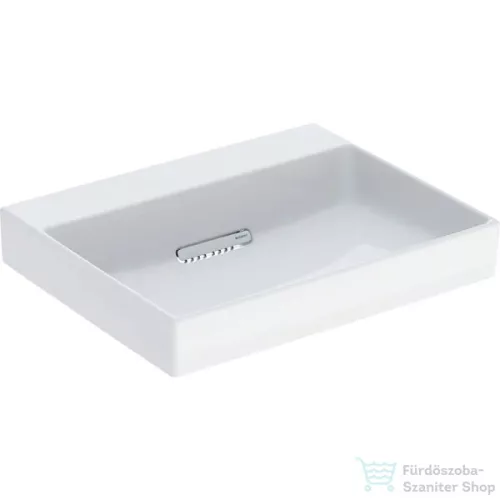 Geberit ONE 60x48 cm-es mosdó csaplyuk nélkül,KeraTect mázzal,fényes fehér takarólappal,fehér 505.033.00.1