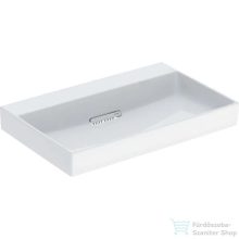   Geberit ONE 75x48 cm-es mosdó csaplyuk nélkül,KeraTect mázzal,fényes fehér takarólappal,fehér 505.035.00.1