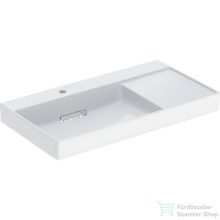   Geberit ONE 90x48 cm-es mosdó bal oldali csaplyukkal,fényes fehér takarólappal,KeraTect mázzal,fehér 505.039.00.1