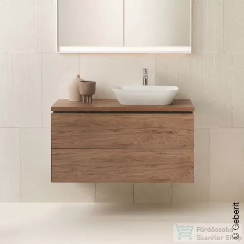 Geberit ONE 50x42,5 cm-es pultra ültethető mosdó túlfolyó nélkül,KeraTect mázzal,fehér 505.041.01.6