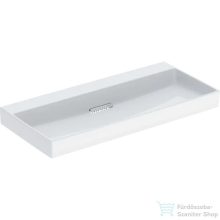   Geberit ONE 105x48 cm-es mosdó csaplyuk nélkül,KeraTect mázzal,fényes fehér takarólappal,fehér 505.045.00.1