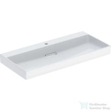   Geberit ONE 105x48 cm-es mosdó túlfolyó nélkül,KeraTect mázzal,fényes fehér takarólappal,fehér 505.046.00.1