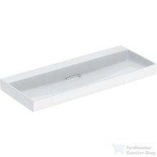   Geberit ONE 120x48 cm-es mosdó csaplyuk nélkül,KeraTect mázzal,fényes fehér takarólappal,fehér 505.047.00.1