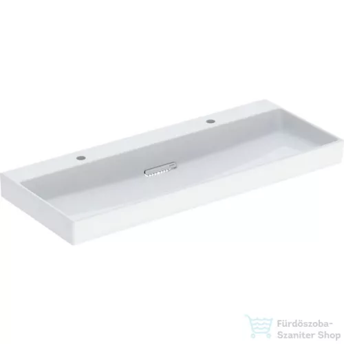 Geberit ONE 120x48 cm-es mosdó 2 csaplyukkal,KeraTect mázzal,fényes fehér takarólappal,fehér 505.049.00.1