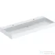 Geberit ONE 120x48 cm-es mosdó 2 csaplyukkal,KeraTect mázzal,fényes fehér takarólappal,fehér 505.049.00.1