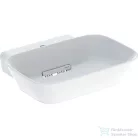 Geberit ONE 50x42,5 cm-es pultra ültethető mosdó túlfolyó nélkül,fényes fehér takarólappal,KeraTect mázzal,fehér 505.051.00.1