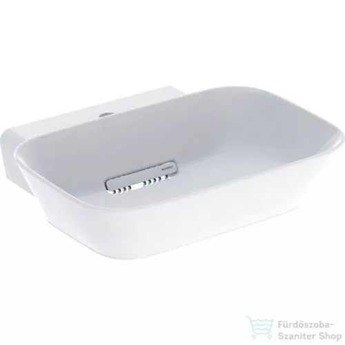 Geberit ONE 50x42,5 cm-es pultra ültethető mosdó túlfolyó nélkül,fényes fehér takarólappal,KeraTect mázzal,fehér 505.051.00.1