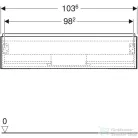 Geberit ONE 103,6x47x26,6 cm-es 1 fiókos alsószekrény,fényes homokszürke 505.074.00.4