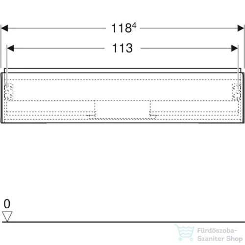 Geberit ONE 118,4x47x26,6 cm-es 1 fiókos alsószekrény,tölgy 505.075.00.5