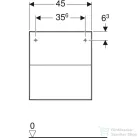 Geberit ONE 45x47x49,2 cm-es 2 fiókos oldalsó szekrény,tölgy 505.077.00.5
