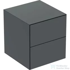   Geberit ONE 45x47x49,2 cm-es 2 fiókos oldalsó szekrény,matt fekete 505.077.00.8