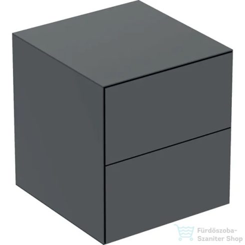 Geberit ONE 45x47x49,2 cm-es 2 fiókos oldalsó szekrény,matt fekete 505.077.00.8