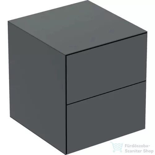 Geberit ONE 45x47x49,2 cm-es 2 fiókos oldalsó szekrény,matt fekete 505.077.00.8