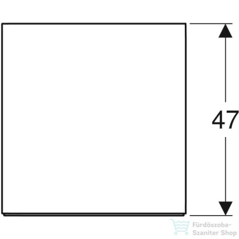 Geberit ONE 45x47x24,5 cm-es 1 fiókos oldalsó szekrény,tölgy 505.078.00.5