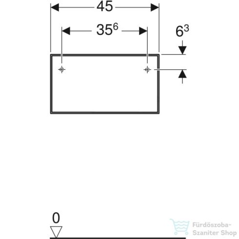 Geberit ONE 45x47x24,5 cm-es 1 fiókos oldalsó szekrény,tölgy 505.078.00.5