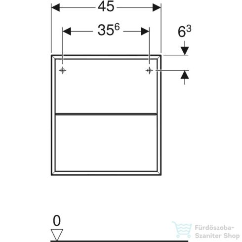 Geberit ONE 45x47x49,2 cm-es oldalsó polcos szekrény,fényes homokszürke 505.079.00.4
