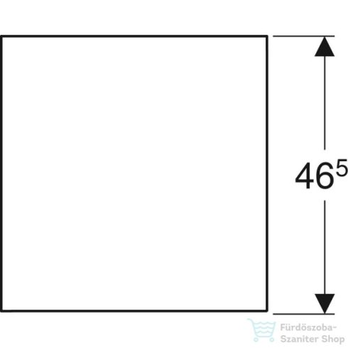 Geberit ONE 45x47x49,2 cm-es oldalsó polcos szekrény,matt fekete 505.079.00.8