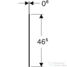 Geberit ONE 45x46,5 cm-es üveg takarólap,fehér üveg 505.082.00.1