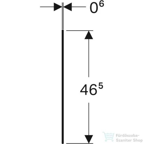 Geberit ONE 45x46,5 cm-es üveg takarólap,fehér üveg 505.082.00.1