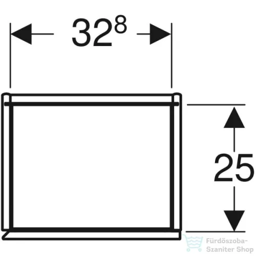 Geberit ONE 36x29,1x180 cm-es 1 ajtós oldalsó szekrény,fényes fehér 505.083.00.1