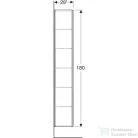 Geberit ONE 36x29,1x180 cm-es 1 ajtós oldalsó szekrény,fényes fehér 505.083.00.1