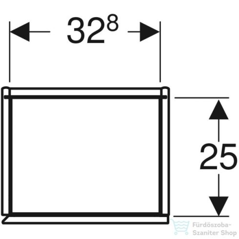Geberit ONE 36x29,1x180 cm-es 1 ajtós oldalsó szekrény,matt láva 505.083.00.3