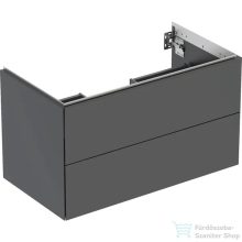   Geberit ONE 88,8x47x50,4 cm-es 2 fiókos alsószekrény,matt fekete 505.263.00.8