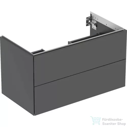 Geberit ONE 88,8x47x50,4 cm-es 2 fiókos alsószekrény,matt fekete 505.263.00.8