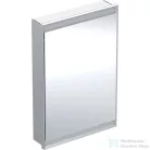 Geberit ONE 60x90 cm-es 1 ajtós falsík alatti tükrös szekrény ComfortLight világítással,balos,eloxált alumínium 505.800.00.1